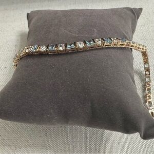 Diamonique Gold and Silver Bracelet